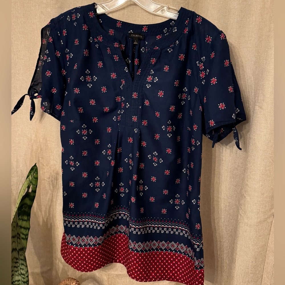 Talbots large lightweight popover tunic top